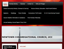 Tablet Screenshot of newtownctchurch.org